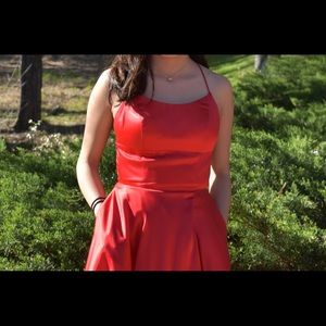 Beautiful Red Sherri Hill prom dress